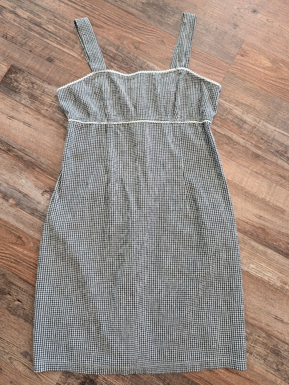 Vintage Xhilaration Gingham Sleeveless Mini Dress Pencil 90s Sz L
